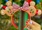 Disney Parks Christmas Holiday Gingerbread Mickey Minnie Ears Headband Us    