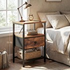 Small Nightstand Charging Station Bedside End Side Table Bedroom Furniture