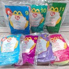 Vtg 2000 Mcdonalds Happy Meal Ty Teenie Beanie Baby Soft Toys Mixed Lot Of 7 Nos