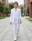 Boy s Suits For Kid Formal 5pcs Slim Fit Wedding Tuxedo Casual Suit Set 4