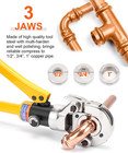 Hydraulic Copper Tube Fittings 1 2  3 4  1  Press Crimping Tool Kit Pex Pipe Cri