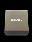 Chanel Cc Logos Rhinestone Stud Earrings Gold Tone Authentic