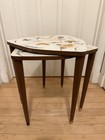  2  Biltmore Mcm Retro 60s Formica Top Stacking Nesting Accent Butterfly Tables