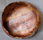 Vintage Cherry Burl Wood Hand Turned Decorative Live Edge Bowl 4x7 