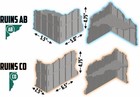 3d Terrain Set - Foldable - Compatible W  Warhammer 40k 11th Edition