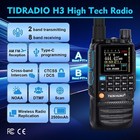 Tidradio Td-h3 Ham Radio Multi-band Two Way With Airband   Td-771 Black 