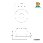 Rubber Grommet To Fit 1 4  Hole In 1 16  Thick Panel - 1 8  Inner Diameter
