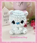 Cute Handmade Blushing Blueberry Bear  Crochet Amigurumi Plush Stuffed Animal