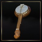 Wooden Banjo Ukulele Replica With A Metal Resonator And Strings Wall Art