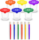Paint Cups With Lids For Kids - 6 Paint Containers With Lids  6 Toddler Paints B