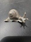 Vintage Solid Silver 800 Miniature Statue Of A Snail Figure