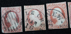 Scott  11a Imperf Us Stamp Washington 3 Cent Used  Lot Of 5
