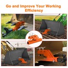 Clamp On Trailer Hitch Receiver Bucket For Tractor 2  Deere Bobcat Bucket Orange