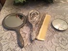 Vintage Vanity Set Art Noveau Towle Repousse Silver Plated