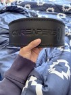 Gymreapers Black Leather Powerlifting Belt W  Lever Size S 13mm