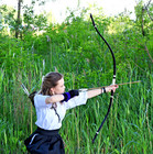 Yumi Hankyu Bow 71   Kyudo  Traditional Samurai Bow  Black Japanese Archery Bow