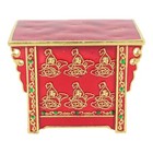 Feng Shui Treasure Chest With Double Dragon - Red