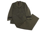 Vintage Us Navy Aviation Officer Uniform Green Wool Winter Dress Coat Pants Set
