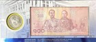 Thailand Set 2  50 100 Baht 2025 P 144 Coin 150th Commemorative Mof Unc W folder