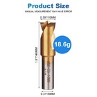 5pc 3 8  10mmspot Weld Drill Bits Hss Titanium Coated Cobalt Spot Cutter Set