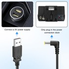 Usb Power Cable 5 Volt For Sirius Xm Radios with Dc4 7 Plug Charger Connector   