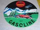 Vintage 1931 Signal Peerless Gasoline Airplane  car 11 3 4  Porcelain Metal Sign