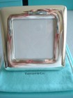 Tiffany Sterling Silver  elsa Peretti    Picture Frame  4 x4  Square   Pouch box