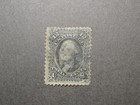 Us Stamp  Scott   97    1868    12c   Washington  Black  F Grill  Perf 12 Vf Nh