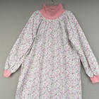 Vermont Country Store Flannel Gown M Mock Neck Nightgown Cotton Floral Portugal