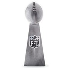 Fantasy Football Trophy Silver Championship Replica First Place Award For League
