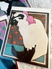 Vintage 4 Unused Cat Notecards Siamese And Black And White Cats 2 Each