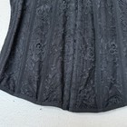 Women   s Medium Black Lace Corset With Front Hook Closures Goth Punk  Funky Fairy
