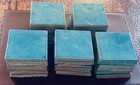 Beautiful 50 Piece Lot Of Vintage Blue Art Tile - Unused Never Set - Handcraft  