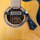 Clip-on Acoustic Electric Guitar Pickup Audio Transducer Amplifier 12 Hole 1 4 