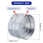 2pcs Backdraft Damper 6  Ducting Hose Airflow Insert Backflow Preventer Shutter