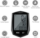 Seisso Bike Computer Speedometer  Wireless Waterproof Cycling Odometer  Black