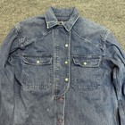 Vintage Ralph Lauren Rare Denim Western Shirt Womans Size 6 Snap Button 80s 90s 