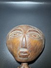 Vintage African Akuaba Style Fertility Doll Hand Carved Wood Figure Ghana