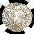 Crusaders  Cilician Armenia  Levon I  1198-1219  Silver Tram  Ngc Au Details