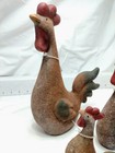 Set Of Three Vintage Decorative Roosters