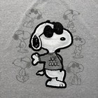 Vintage Y2k Peanuts Snoopy Joe Cool Cartoon Graphic Heather T-shirt Usa Made 2xl