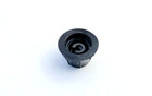 1960 s Harmony   Silvertone Black Mini Guitar Knob Fits D Shaft Potentiometer