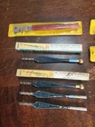 10 Vintage Glass Cutter Tools Metal   Wood Handles Red Devil  Fletcher  Veribor
