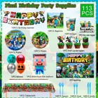 Minecraft Birthday Party Decorations Party Supplies Tableware Plates Balloons