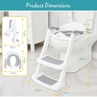 Potty Training Toilet Seat With Step Stool Ladder  Toddler Kids Potty Seat For B