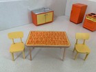 Rare Vintage Lundby Dollhouse Furniture  6-piece Kitchen Set