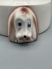 Vtg Small Puppy Dog Ceramic Bowl Mid Century Big Cartoon Eyes 7 25 lx3 75 tx6 w