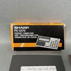 Vintage Sharp Pc-1270 Pocket Computer Calculator W  Ce-212m 8k Ram Card Working