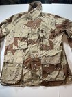 Vtg 90s Usgi Chocolate Chip Desert Camo Jacket Mens Large Military Army Bdu Coat
