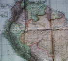 National Geographic Society Map Of South America 1921 Vintage